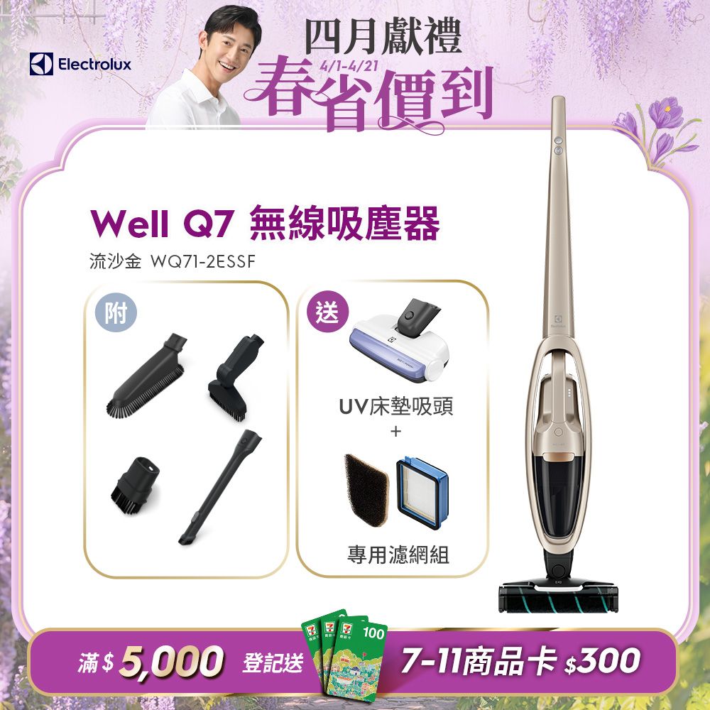 Electrolux 伊萊克斯】Well Q7無線吸塵器(WQ71-2ESSF) - PChome 24h購物