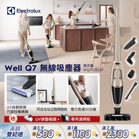 【Electrolux 伊萊克斯】Well Q7無線吸塵器(WQ71-2ESSF)