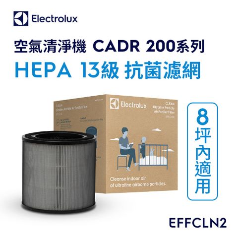 【Electrolux 伊萊克斯】Flow A3 專用HEPA13級抗菌濾網(EFFCLN2)