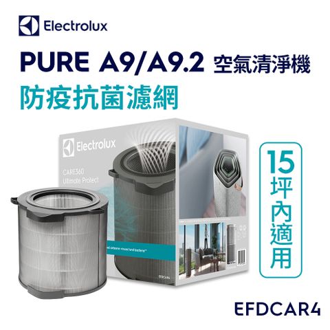 Electrolux 伊萊克斯 PURE A9/A9.2 空氣清淨機防疫抗菌濾網-小坪數適用(EFDCAR4)