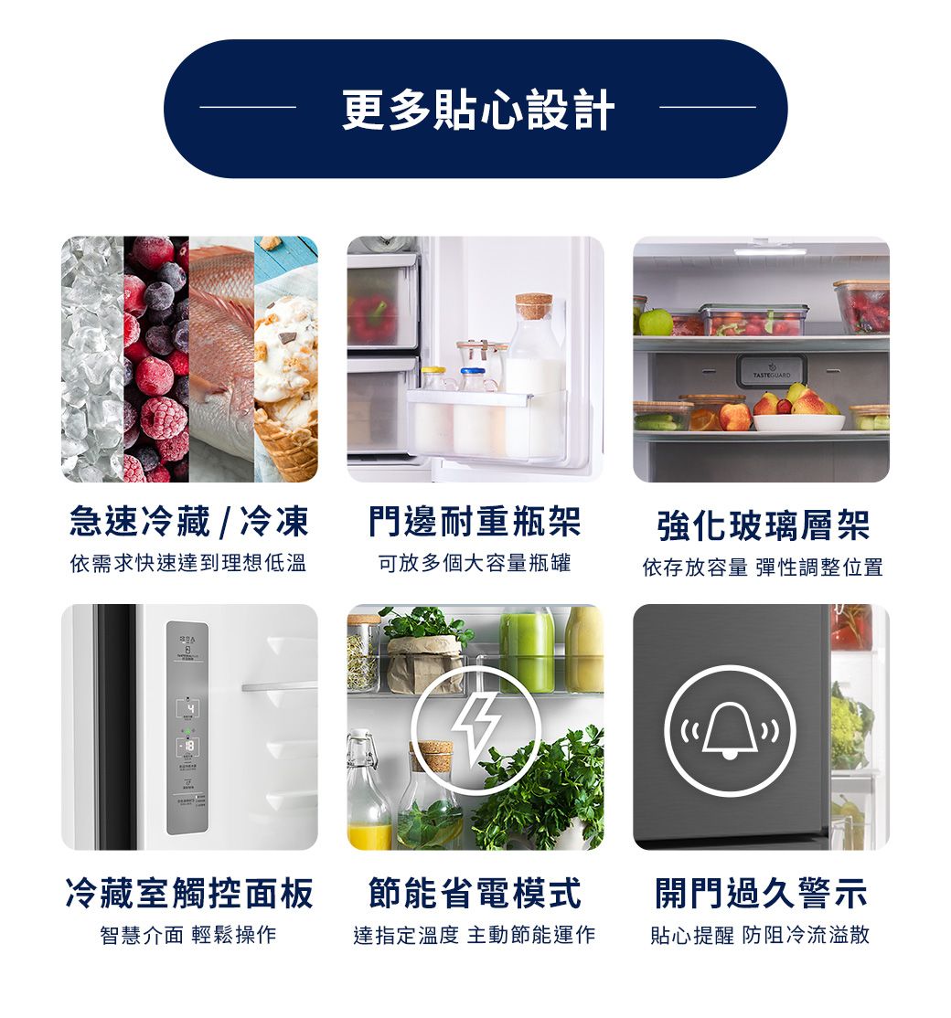 Electrolux 伊萊克斯極致美味700 獨立式四門對開冰箱(EQE5600A-B) - PChome 24h購物