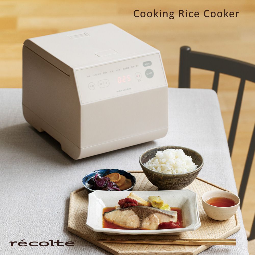 recolte 麗克特  日本Cooking Rice Cooker 電子鍋 RCR-2 白