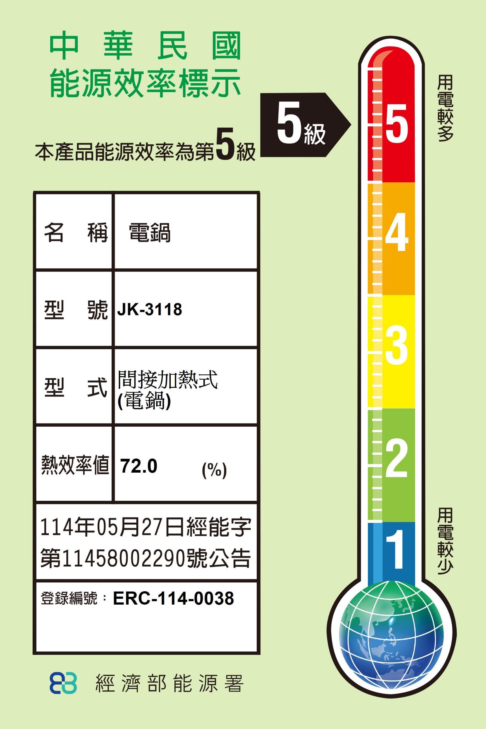 JINKON晶工牌 JK-3118 - 詳情8