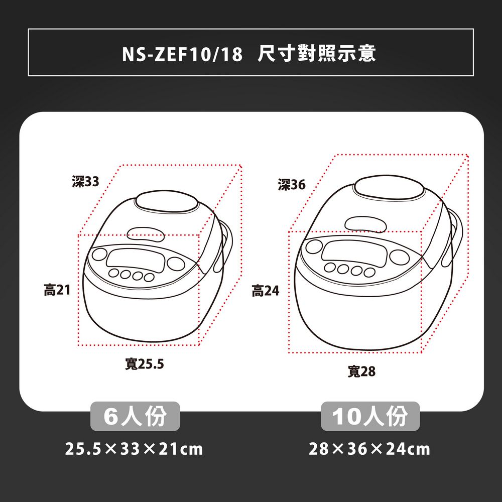 ZOJIRUSHI 象印 *6人份*黑金剛微電腦電子鍋(NS-ZEF10)