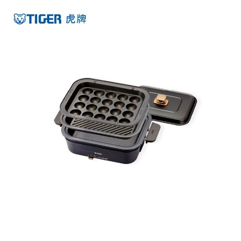 TIGER虎牌 多功能方型電烤盤火鍋(CRL-A30R-KX)黑色