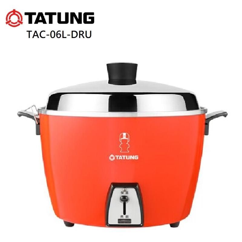 TATUNG 大同 TAC-06L-DRU 6人份電鍋全配版 朱紅色