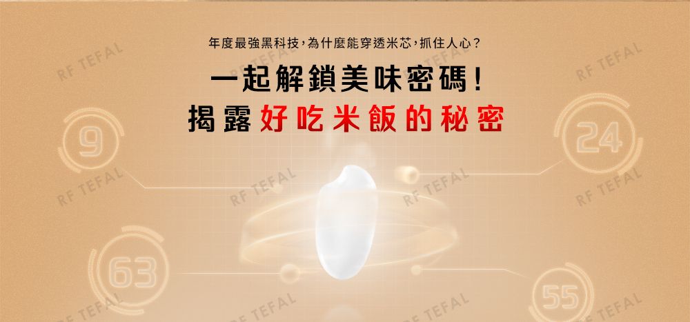 RF LRF TEFAL63TEFAL年度最強黑科技,為什麼能穿透米芯,抓住人心?TEFA一起解鎖美味密碼!揭露好吃米飯的秘密RF TEFALTEFALRF TEFAL24RF TEFALTEFAL55TEFAL