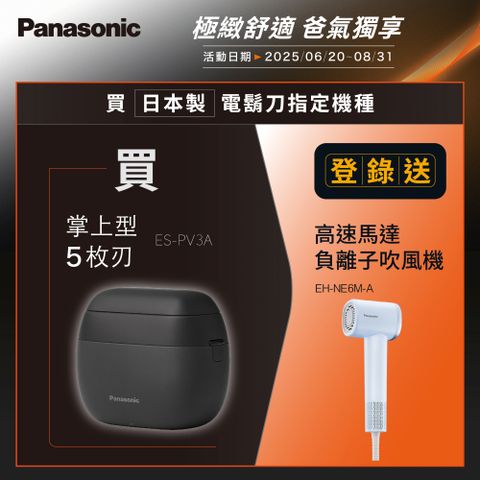 Panasonic國際牌 日製旗艦掌上型五枚刃電鬍刀 ES-PV3A