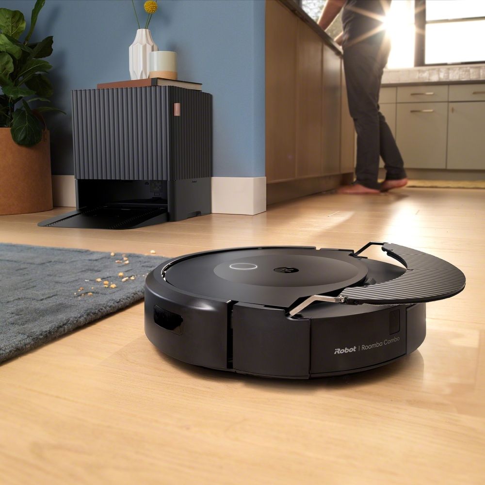 iRobot 【美國機器人】  Roomba Combo 10 max 自動洗抹布風乾+機座自清 全能基座掃拖機器人 總代理保固1+1年