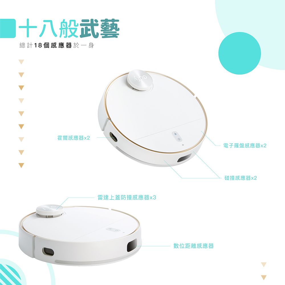 Eufy RoboVac L70 Hybrid雷射導航掃拖機器人(白) T2190【公司貨】+一