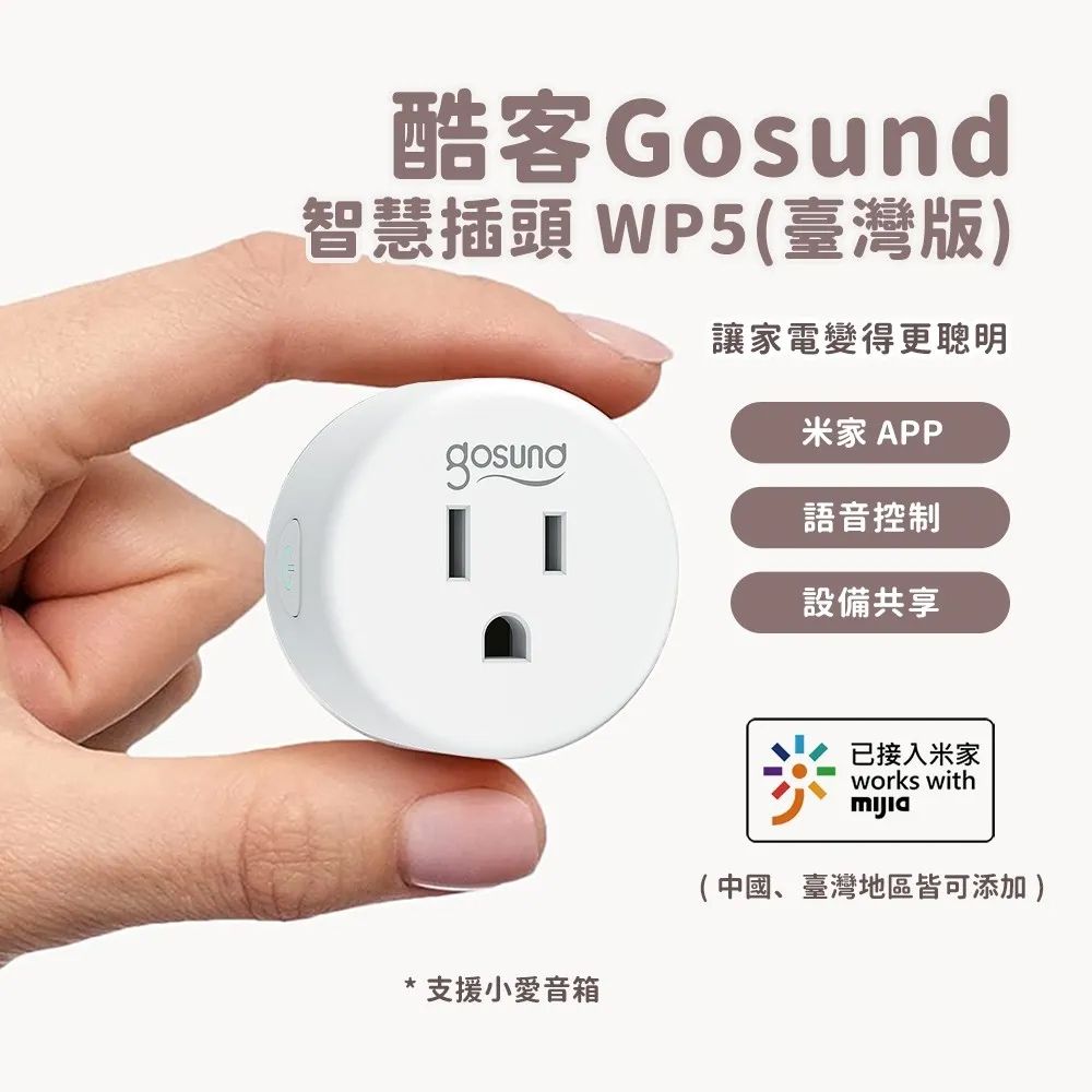 KOOKE 酷客 Gosund智慧插頭WP5 WP5-AM 電量統計(台灣版) 智能插頭