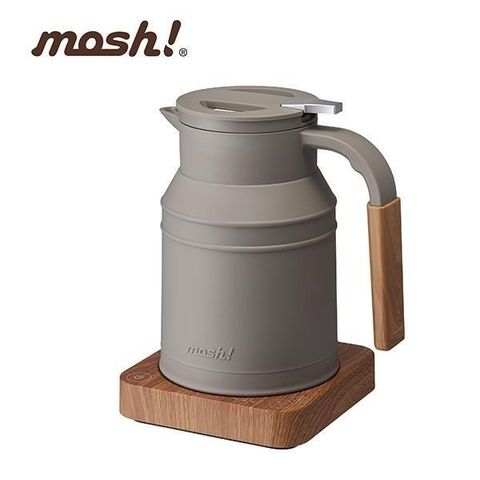 【南紡購物中心】 日本mosh!溫控電水壺/快煮壺 M-EK1 BR 咖啡棕