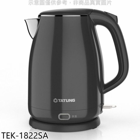 【南紡購物中心】 大同【TEK-1822SA】1.8公升雙層防燙保溫電茶壺熱水瓶