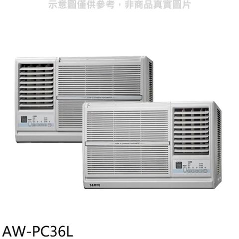 【南紡購物中心】 聲寶【AW-PC36L】定頻左吹窗型冷氣(含標準安裝)(7-11商品卡600元