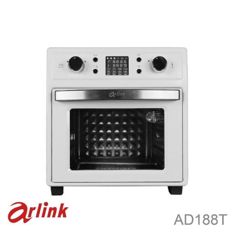 【南紡購物中心】 Arlink 液晶微電腦 雙段溫控 智慧氣炸烤箱 AD188T