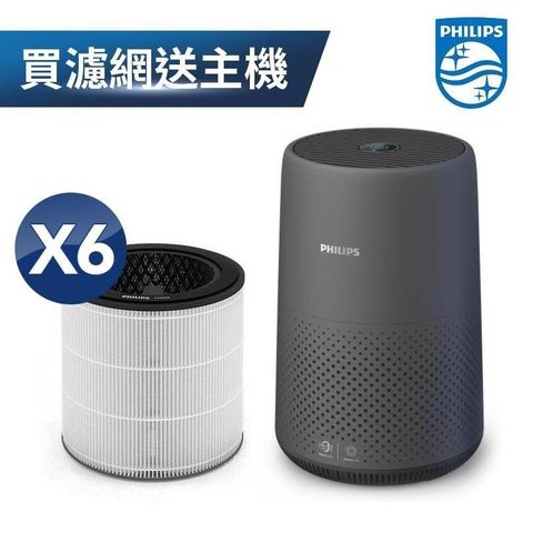 PHILIPS 飛利浦 HEPA+活性碳濾網6組(FY0293)