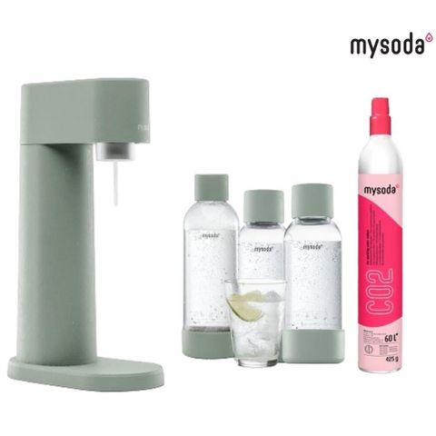 【mysoda】Woody氣泡水機-雲杉綠 WD002-GG