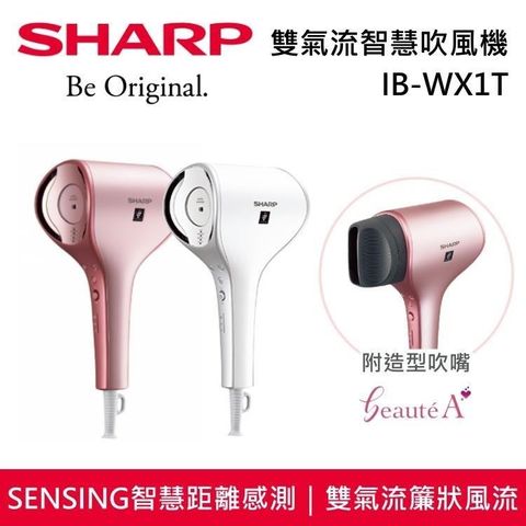 【南紡購物中心】SHARP夏普 雙氣流智慧吹風機 IB-WX1T 原廠公司貨