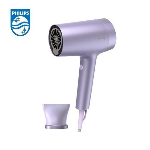 PHILIPS 飛利浦 PHILIPS_飛利浦 水光感護色溫控負離子吹風機 霧銀紫(BHD720/01)