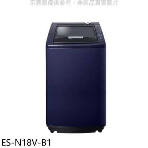 SAMPO 聲寶 【南紡購物中心】 【ES-N18V-B1】18公斤洗衣機(7-11商品卡100元