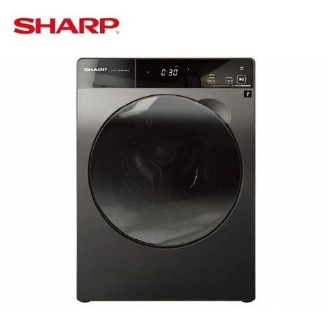 【南紡購物中心】 SHARP 10.5公斤除菌離子AIoT洗脫烘滾筒洗衣機ES-FKA105WDT 基本安裝+舊機回收