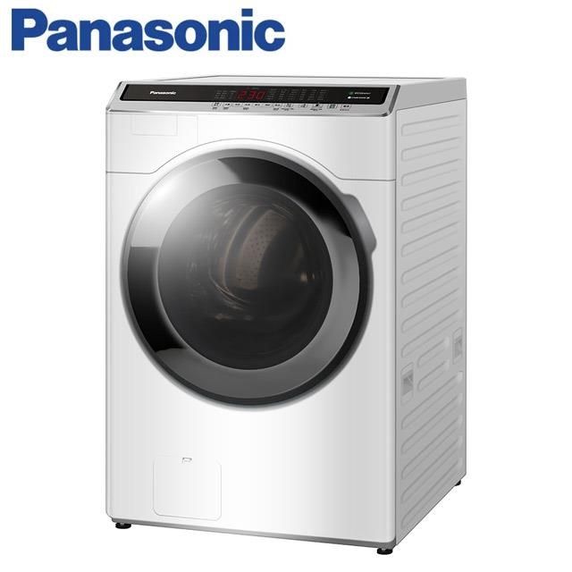 Panasonic 國際牌 19公斤《變頻-洗脫烘》溫水滾筒洗衣機NA-V190MDH-W(晶鑽白)