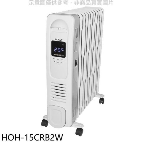 【南紡購物中心】 禾聯【HOH-15CRB2W】11葉片式電子恆溫電暖器
