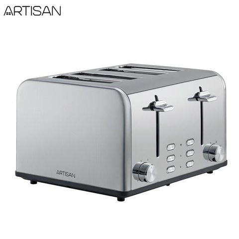 【南紡購物中心】ARTISAN 四片不鏽鋼厚薄片烤麵包機 TT4001