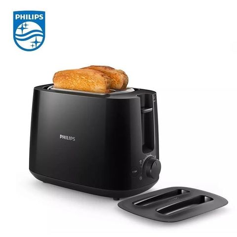 【南紡購物中心】 【飛利浦 PHILIPS】電子式智慧型厚片烤麵包機-黑 (HD2582/92)