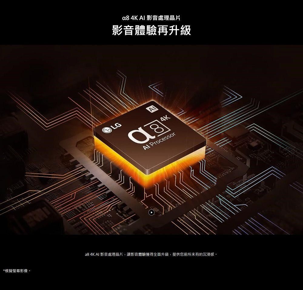 *模擬螢幕影像 4  影音處理晶片影音體驗再升級AK K Processor 4K AI 影音處理晶片,讓影音體驗獲得全面升級,提供您前所未有的沉浸感。