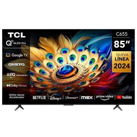 DIVIN 【南紡購物中心】 TCL 85型 4K QLED PRO Google TV 量子智能連網液晶顯示器 85C655 PRO-含基本安裝 樓層費跨區費另計