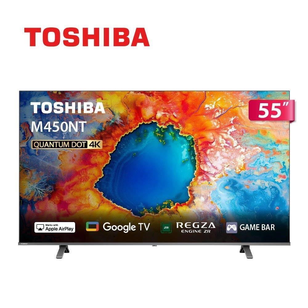 TOSHIBA 東芝 55型《QLED》4K GOOGLE TV液晶顯示器55M450NT