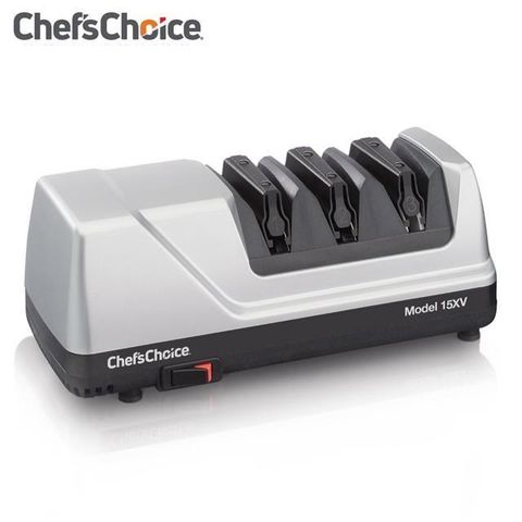 【南紡購物中心】 Chefs Choice Trizor XV 專業鑽石電動磨刀機 M15 白金色