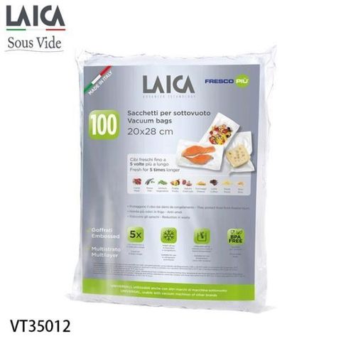 【南紡購物中心】 【LAICA 萊卡】網紋式真空包裝袋 袋式20x28cm(100入) VT35012