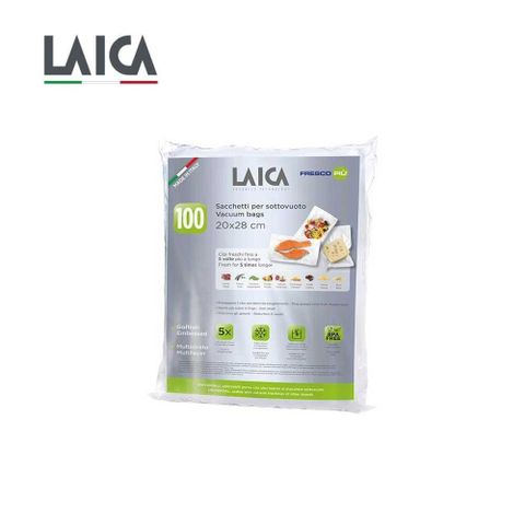 【LAICA 萊卡】網紋式真空包裝袋 袋式20x28cm(100入) VT35012