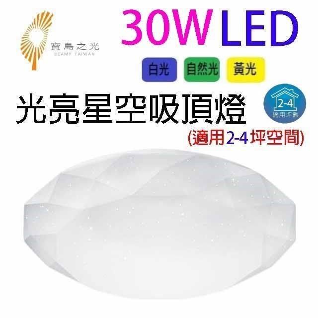  【南紡購物中心】 寶島之光 30W&nbsp; LED光亮星空吸頂燈