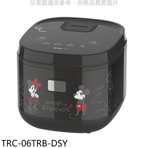 【南紡購物中心】 大同【TRC-06TRB-DSY】米奇米妮微電腦黑色電子鍋