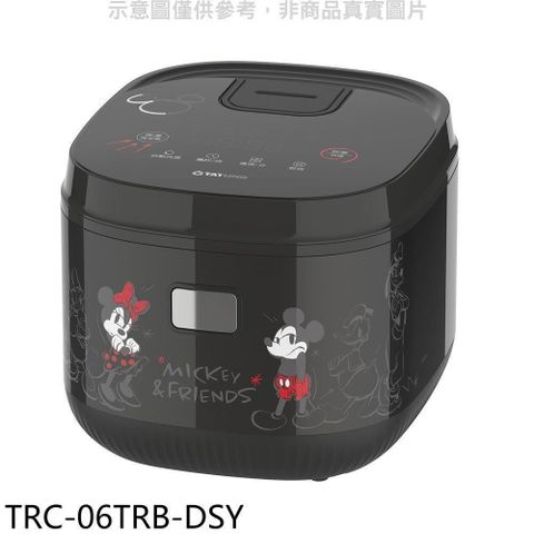 TATUNG 大同 【TRC-06TRB-DSY】米奇米妮微電腦黑色電子鍋