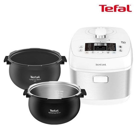 Tefal 特福 鮮呼吸智能萬用鍋-極地白+不鏽鋼球釜內鍋