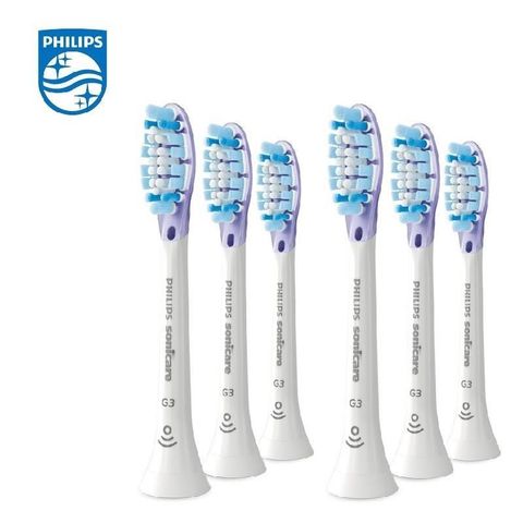 PHILIPS 飛利浦 【南紡購物中心】 智能超效護齦刷頭6入-白 (HX9053/67)