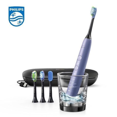 PHILIPS 飛利浦 PHILIPS_飛利浦 Sonicare 鑽石靚白智能音波震動牙刷(HX9924/42) 銀