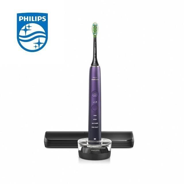 飛利浦PHILIPS】Sonicare 亮白隨行智能鑽石音波電動牙刷(紫鑽)(HX9911