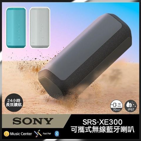 SONY 索尼 【南紡購物中心】  SRS-XE300 可攜式無線藍牙喇叭 公司貨