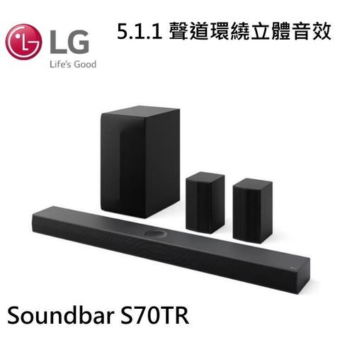 LG 樂金 Soundbar S70TR 重空間立體環繞聲霸 (杜比全景聲/智慧顯示器搭配)