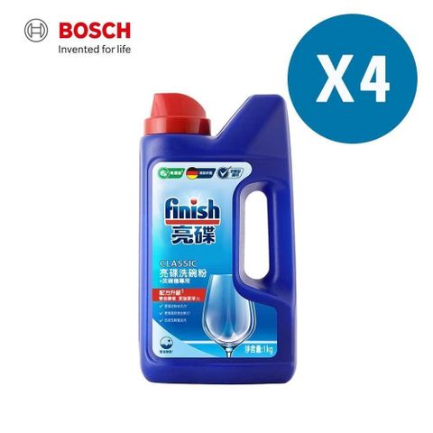 BOSCH 博世 洗碗機專用洗碗粉 (1kg瓶裝) 四入組