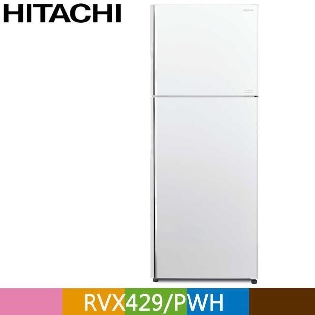 HITACHI 日立   417公升變頻兩門冰箱RVX429典雅白(PWH)