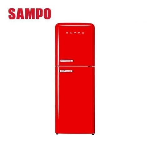 【南紡購物中心】 聲寶 SAMPO  210L SR-C21D(R) 歐風美型雙門冰箱