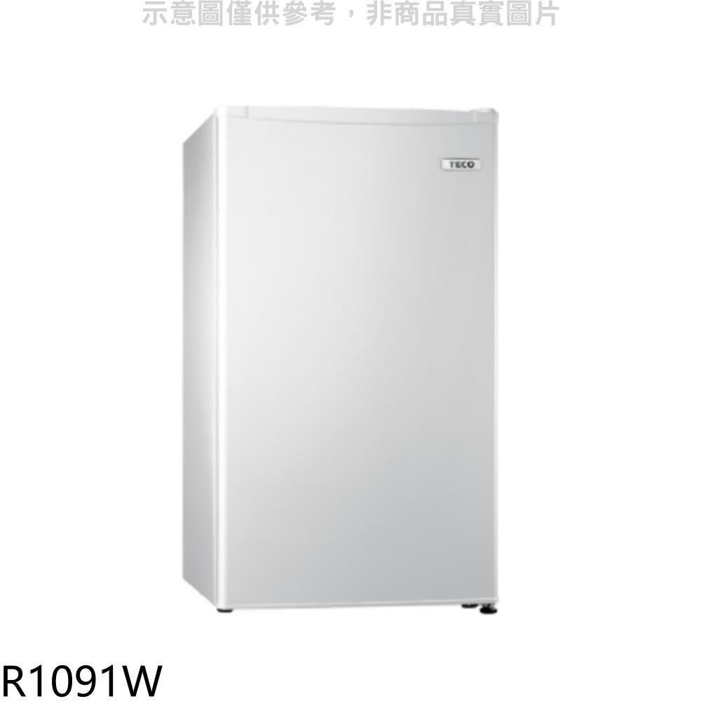 TECO 東元 【南紡購物中心】 【R1091W】99公升單門冰箱珍珠白