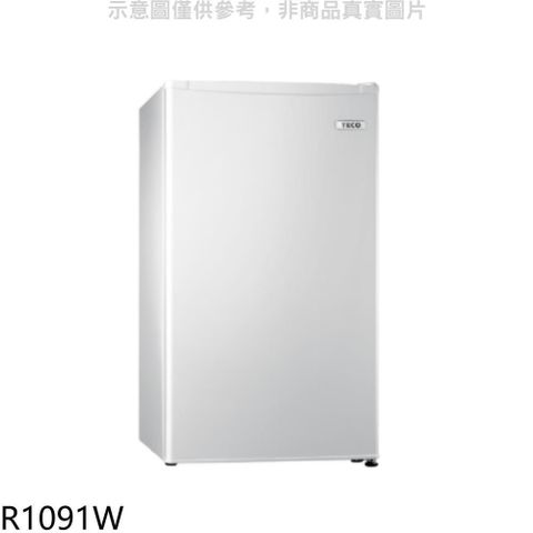 【南紡購物中心】 東元【R1091W】99公升單門冰箱珍珠白