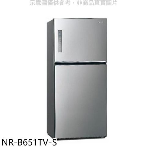 【南紡購物中心】 Panasonic國際牌【NR-B651TV-S】650公升雙門變頻冰箱晶漾銀